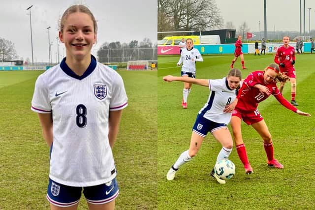 Lottie Day, of Ripon Grammar School, shone on her England Under-16s debut as she was named ‘Player of the Match’ in a 2-1 win against Denmark