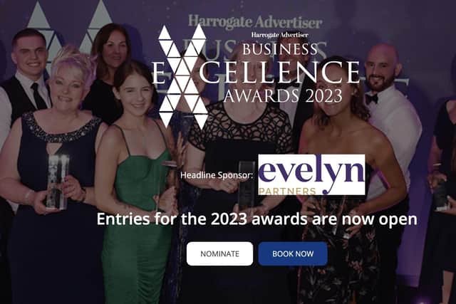 Harrogate Advertiser Business Excellence Awards 2023 entries close on April 14