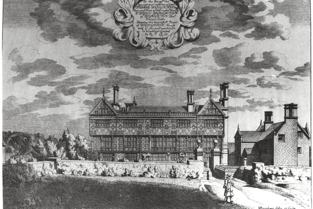Broughton Hall (above) and (right) an excerpt from the diary, which will be sold with printed photographs of portraits of Lady Broughton by Sir Joshua Reynolds and Francis Cotes.