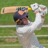 Harry Allinson hit a half-century for Harrogate CC 1st XI before being run out. Picture: Richard Bown