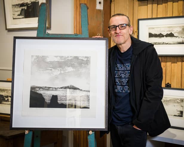 Acclaimed printmaker Jason Hicklin's stunning new etchings inspired by real-life coastal walks are to be premiered in Harrogate. (Picture contributed)