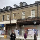 Building work in Harrogate - With safety fencing surrounding what was formerly a phone repair shop, the whole unit at a site facing WH Smith is being gutted. (Picture contributed)