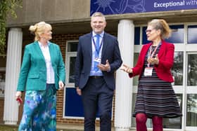 Strong Ofsted report for Bedale High School - Chris Stokes and North Yorkshire Council’s corporate director for children and young people’s service, El Mayhew. (Picture contributed)