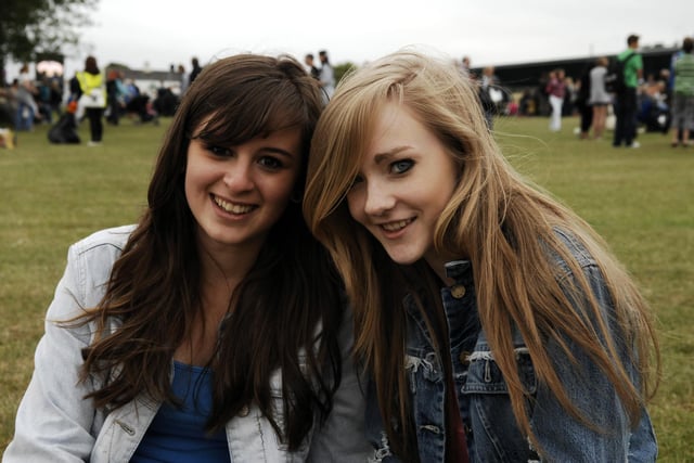 Jayn Lawson and Abbie Higgins enjoying the Great Yorkshire Show in 2010