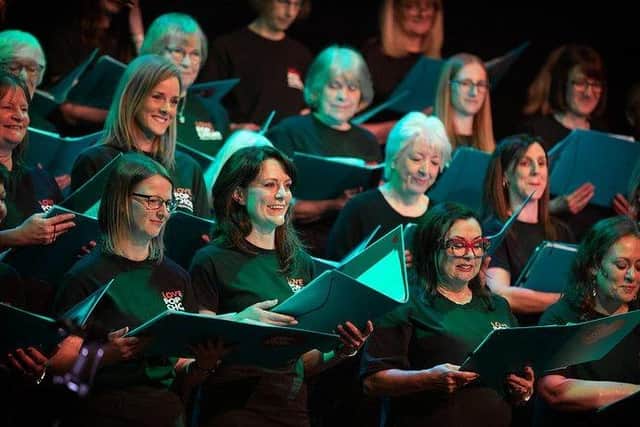 Love Pop Choir performing at the Harrogate Choir Festival