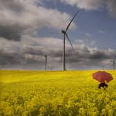 Rain clouds gather above the rapeseed oil fields. (Pic credit: Simon Hulme)