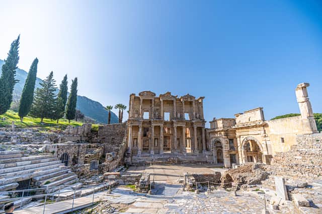 The ancient city of Ephesus - one of the best preserved ancient cities of the world - is home to one of the largest and well-preserved libraries of the Roman world - the library of Celsus - built in 135 AD. Picture: goturkiye.com