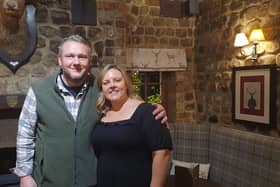 Historic refurbishment - Steve Mortimer and Fay Howell, two of the ownership team at The Staveley Arms in North Stainley in the Harrogate district. (Picture contributed)