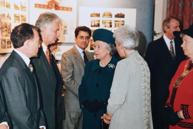 Her Majesty the Queen visiting Harrogate in 1998