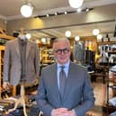 Harrogate’s Jeremy Wood Beaumont has become a viral sensation by keeping his posts on TikTok about Rhodes Wood Bespoke Tailors shop informative and helpful. (Picture contributed)