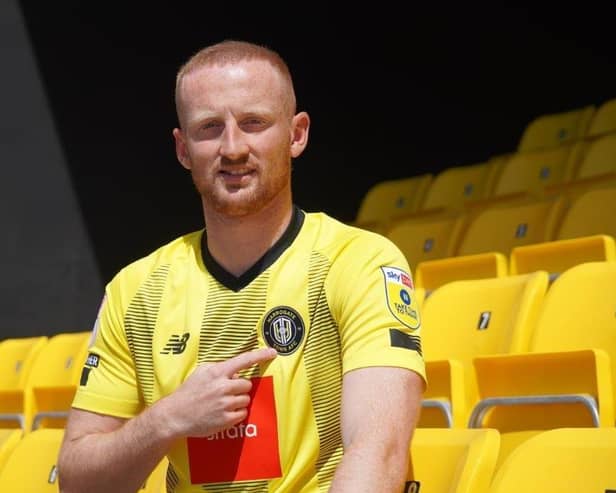 Left-back Liam Gibson has signed a two-year deal at Harrogate Town. Pictures: Harrogate Town AFC