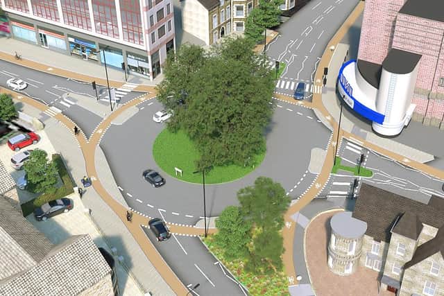 The £11.2 million Harrogate Station Gateway scheme would also impact on East Parade in terms of the relationship between cycling and motoring. (Picture North Yorkshire Council)