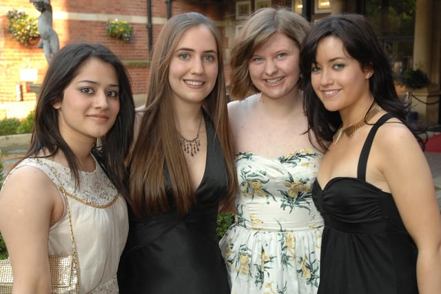 Harrogate Grammar School in 2008 - Nayab Sharp, Katie Millican, Alice Lilly and George Watts