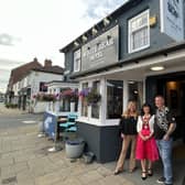 The happy team behind a classic family-family-friendly pub - The White Bear in Bedale has reopened after a £150,000 refurbishment. (Picture contributed)