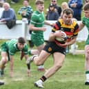 Kristan Dobson scored two tried and kicked 13 points to help Harrogate RUFC beat Billingham on the final day of 2024/25. Picture: Daniel Kerr