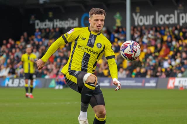 Josh March's Harrogate Town contract is due to expire this summer, but he has been offered a new deal by the club. Picture: Matt Kirkham