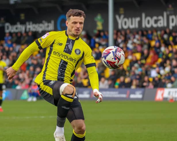 Josh March's Harrogate Town contract is due to expire this summer, but he has been offered a new deal by the club. Picture: Matt Kirkham
