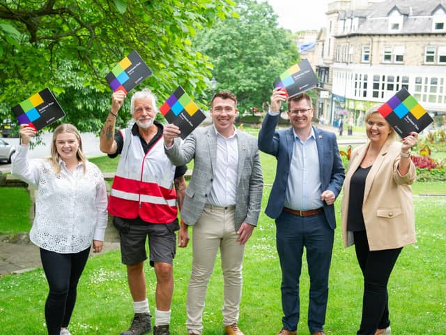 Members of the Harrogate BID team celebrate being voted in for another five-year term, which officially kicks off in January 2024.