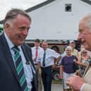 Royal honour - Geoff Brown, who co-founded Ripon Farm services 41 years ago, pictured with the then Prince Charles at the Great Yorkshire Show.