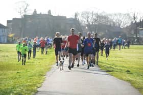 Runners taking part in the Harrogate parkrun