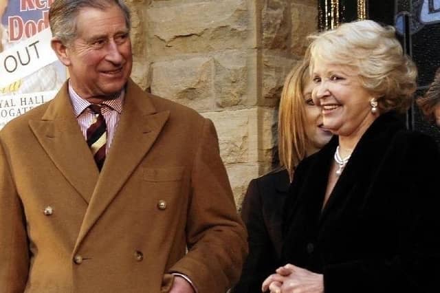 Flashback to 2008 - The then HRH Prince Charles and Mrs Lilian Mina MBE at the official opening of the Royal Hall in Harrogate. (Picture contributed)