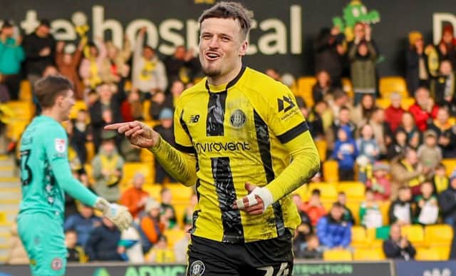 Josh March finished the 2024/25 campaign as Harrogate Town's leading goal-scorer having hit the back of the net nine times. Pictures: Matt Kirkham