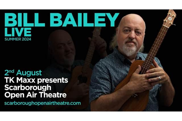 Bill Bailey will headline Scarborough Open AIr Theatre in August