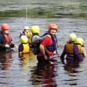 Pictured: Nidderdale Girl Guides canoeing at Mill Pond, Pateley Bridge.