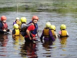 Pictured: Nidderdale Girl Guides canoeing at Mill Pond, Pateley Bridge.