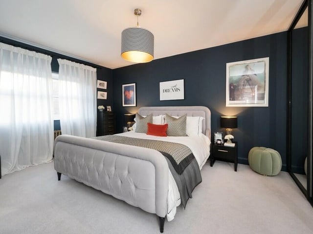 One of the property's double bedrooms.