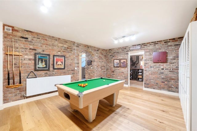 The lower ground floor games room.