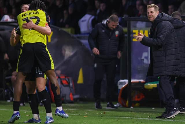 Simon Weaver had only positive things to say about Sam Folarin following Saturday's League Two clash with Swindon at Wetherby Road.