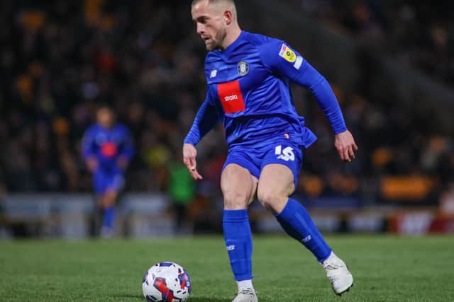 Alex Pattison was forced into action as a 41st-minute substitute.