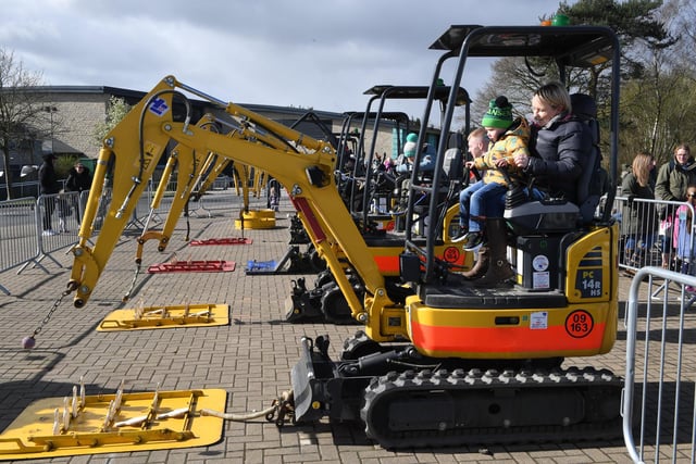 The diggers from Diggerland were very popular