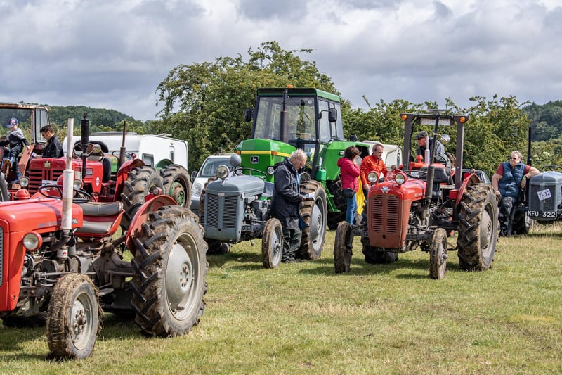 Vintage tractors at Masham Steam Rally