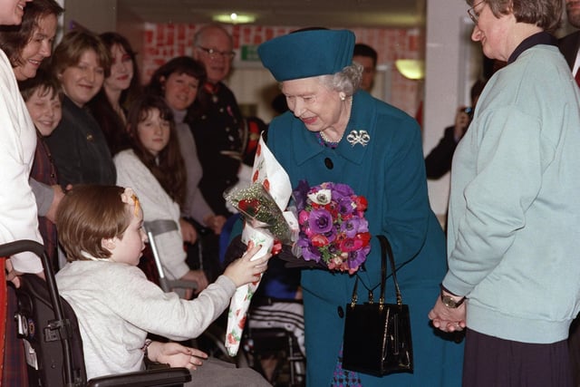 Her Majesty the Queen visiting Harrogate District Hospital