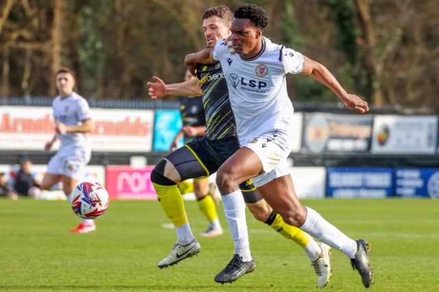 Josh March and his Harrogate Town team-mates suffered a 2-0 defeat on the road at Bromley on Saturday afternoon. Pictures: Matt Kirkham