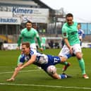 James Daly wins a penalty for Bristol Rovers during an FA Cup clash with Darlington back in 2020. Picture: Michael Steele/Getty Images