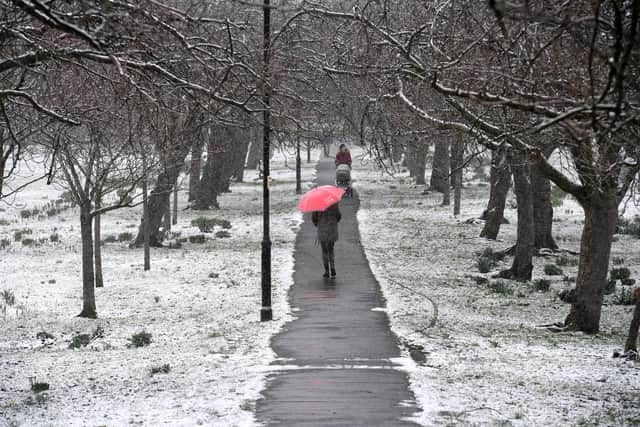 The Met Office has issued an amber weather warning for heavy snow across the Harrogate district from 3pm
