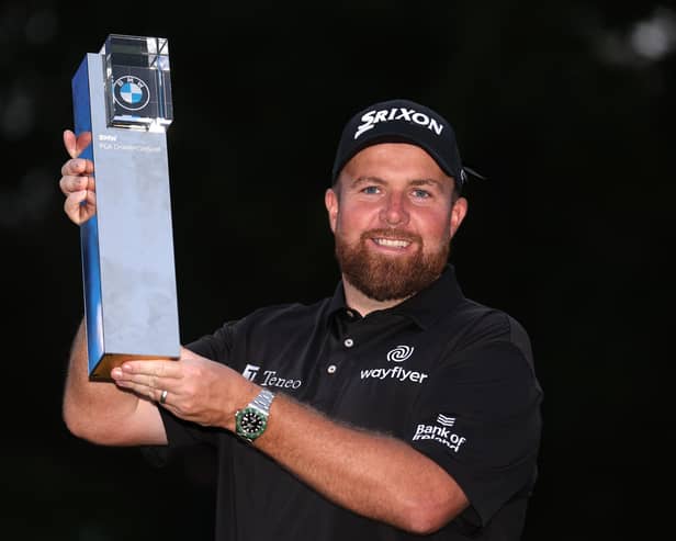 Shane Lowry of Ireland poses after winning the BMW PGA Championship at Wentworth Golf Club. Picture: Warren Little/Getty Images