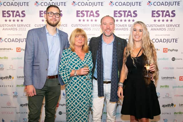 Awards success - The Harrogate-based agency Myrings Estate Agents Limited received the Gold Estate Agents Award in the ESTAS Customer Service Awards 2022 in London.