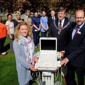 Flashback to 2016 when Fiona Martin, founder of The Friends of Alfie Martin charity, presented a Cardiac Scanner to the Neonatal Unit at  St James Hospital, Leeds in conjunction with the Freemasons of Yorkshire. (Picture by Simon Hulme)