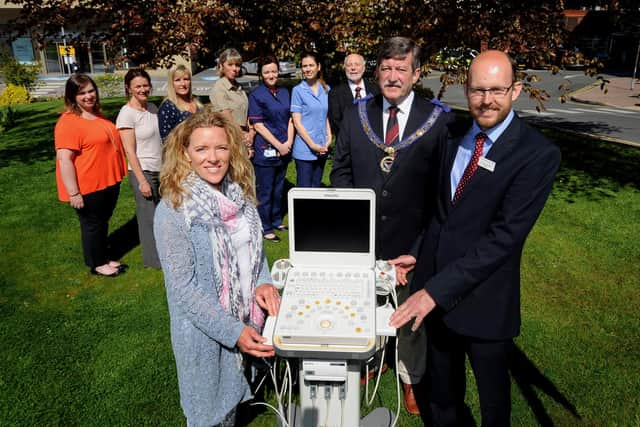 Flashback to 2016 when Fiona Martin, founder of The Friends of Alfie Martin charity, presented a Cardiac Scanner to the Neonatal Unit at  St James Hospital, Leeds in conjunction with the Freemasons of Yorkshire. (Picture by Simon Hulme)