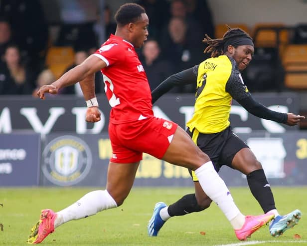 Harrogate Town created plenty of goal-scoring opportunities during Saturday's 1-1 home draw with Swindon. Pictures: Matt Kirkham
