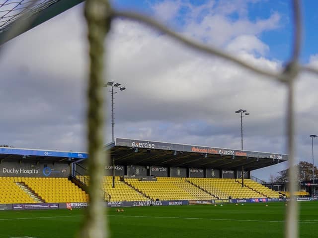 Taking place at The Exercise Stadium at Wetherby Road next week, Harrogate Town face Gainsborough Trinity in Round Two of the Emirates FA Cup. (Picture contributed)
