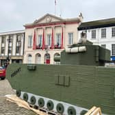 Ripon Community Poppy Project’s knitted tank will be back on display from April 29 until May 9 on Ripon Market Square