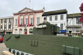 Ripon Community Poppy Project’s knitted tank will be back on display from April 29 until May 9 on Ripon Market Square