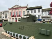 Ripon Community Poppy Project’s knitted tank will be back on display from April 29 until May 9 on Ripon Market Square
