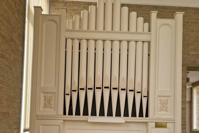Hampsthwaite Methodist Chapel's organ is now safely installed in a church in Hebden Bridge.