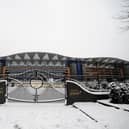 Ascot Racecourse in the snow. Picture: Alan Crowhurst/Getty Images